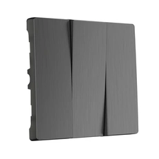 Изображение Клавиши для выключателя трехклавишного (графит рифленый) W1139004